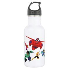 an image of cartoon characters on a water bottle