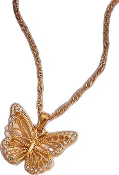 Elegant Gold Butterfly Metal Necklace, Gold Butterfly Pendant Necklace With Delicate Chain, Gold Butterfly Pendant Necklace With Clavicle Chain, Aries Necklace, Murano Glass Necklaces, Silver Bar Necklace, Turquoise Pendant Necklace, Crystal Choker Necklace, Luxe Jewelry