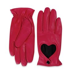 'Heartbreaker' Pink Leather Gloves Pink Gloves, Hand Accessories, Retro Accessories, Studded Leather, Pin Up Style, Pink Leather