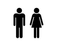 two people standing next to each other in front of a white background with the same person on it