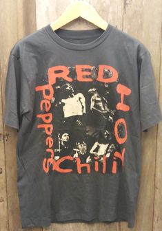 RED HOT CHILI PEPPERS 100% Cotton New Vintage Band T-Shirt (Front View) - Vintage Band Shirts Types Of Cotton Fabric, Vintage Band Shirts, Shirt Wrinkles, Hottest Chili Pepper, Red Hot Chili Peppers, Chili Peppers, Hot Chili, Vintage Band