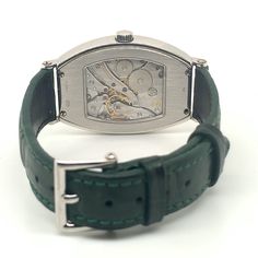 DESCRIPTION DETAILSManufacturer: Patek PhilippeModel: GondoloReference Number: 5098P-001Condition: Very goodGender: Men’s/unisexTime Period: -Retail / Compare-At Price: $49,100Our Best Price: $23,900THE CALIBERMovement: Manual windingCaliber: 25-21 REC Jewels: 18THE CASECase Material: PlatinumCase Diameter: 42 mm x 32 mm Thickness: 8.9 mmWaterproof: 100 ft. / 30 m.Water Resistance: 3 ATMMaterial Bezel: Fixed platinumGlass: Sapphire crystalDial: Rhodiumed, cambered, hand-Guilloched, silver-grey g Luxury Watch Collection, Luxury Concierge Services, 25 21, Patek Philippe, Watch Collection, Luxury Watch, Store Design, Platinum, White Gold