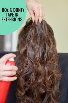 Hair extension dos & dont's: tape in hair extensions.  Learn how salon professionals take care of their hair extensions. Hair Extensions For Short Hair, I Tip Hair Extensions, Hair Extentions, Hair Extensions Best