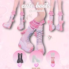 the legs and feet of a doll are shown in this advert for cute boots