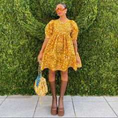 Asymmetrical Midi Dress, Target Dress, Midi Dress Plus Size, Puff Sleeve Mini Dress, Puff Dress, Yellow Floral Dress, Scalloped Dress, Taffeta Dress, Cotton Midi Dress