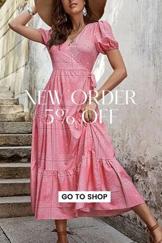 Women's Fashion Solid Color Elegant Party V Neck Slim Maxi Dress Feminine Short Sleeve Maxi Dress For Party, Pink Non-stretch V-neck Midi Dress, Fitted V-neck Summer Dress, Pink Non-stretch Midi Dress For Vacation, Non-stretch Pink Midi Dress For Vacation, Pink Non-stretch Summer Dress, Pink Non-stretch Dress With Short Sleeves, V-neck Beach Dresses For Party Season, Pink A-line Dress For Party Season