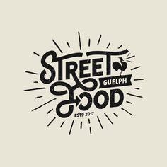 the logo for street gleiph good, which is featured in black and white