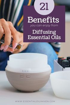 Essential oil diffusers are really simple to use and can be for everyone. All you need to do is plug in your unit, fill it with water, and add your essential oils. Check out these 21 essential oil diffuser benefits for you and your home. #essentialoils #diffusing #diffuserbenefits #essentialoilhaven Oil Diffuser Benefits, Essential Oil Diffuser Benefits, Diffuser Benefits, Diffusing Essential Oils, Essential Oil Brands, Edens Garden, Virtual Community