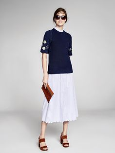 Short-Sleeve Scalloped Shirtdress | Banana Republic Chic Knee-length Shirt Dress With Cuffed Sleeves, Chic Spring Shirt Dress With Pleated Sleeves, Chic Pleated Sleeve Shirt Dress For Spring, Chic Shirt Dress With Pleated Sleeves For Spring, Elegant Short Sleeve Dress With Rolled Sleeves, Elegant Dress With Rolled Short Sleeves, Feminine Short Sleeve Shirt Dress For Work, Spring Workwear Dresses With Shirttail Hem, Spring Dresses With Rolled Sleeves And Shirttail Hem