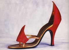 Jacques Fath, Historical Shoes, Red Sandals, Fun Heels, Chic Shoes, Fashion 1950s, Vintage Boots