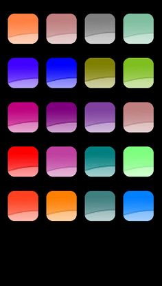 the color picker app for iphone's home screen is shown in this image