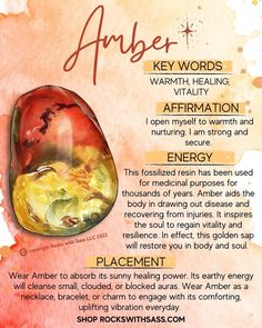 Amber Crystal Meaning, Amber Stone Meaning, Crystal Purposes, Amber Meaning, Magic Spell Book, Key Words, Blue Amber