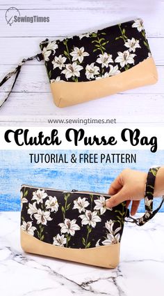 the clutch purse bag sewing pattern is easy to make