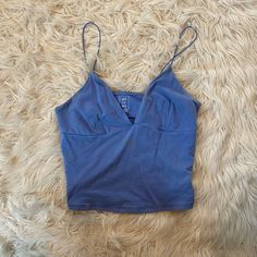 Reposhing This Item I Purchased. Loved It, But Ready To Rotate For Something New. Questions? Leave A Comment Below! Never Worn By Me! Fitted Cotton Tank Top In Washed Blue, Fitted Washed Blue Cotton Tank Top, Blue Cropped Cotton Tank Top, Concert Tops, Y2k Halter Top, Things I Need To Buy, Concert Fits, Poshmark Finds, Clothes Summer