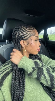 Long Cornrows, Pretty Braided Hairstyles, Braids With Curls, Cornrow Hairstyles, Bob Haircut, Box Braids Hairstyles