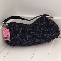 New With Tags! Beaded And Sequined Shoulder Bag From Amelie Bianca. Measures Approx 13.5” X 7” X 3”. Shoulder Strap Measures Approx 13.5” From Hardware To Hardware. Ships Next Business Day Or Sooner. Pet Friendly, Non Smoking Home. 25% Off Bundles Of Two Or More Items! Black Sequin Clutch Bag, Beaded Shoulder Bag, Melie Bianco, Amelie, Size 13, Pet Friendly, Shoulder Strap, Bundles, Bag Lady