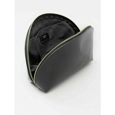 Cosmetic Pouch in black. 100% recycled leather Zip top closure Cotton lining in color Interior slide pocket Perfect for everyday Size w20 X h13 X d6.5cm Color Interior, Recycled Leather, Cosmetic Pouch, Zip Top, Colorful Interiors, Pouch, Leather, Black, Color