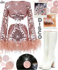 Disco 70s Outfit Woman, Disco Themed Birthday Party Outfits, Disco Glam Outfits Party, Disco Party Outfit Ideas Women, Disco Aesthetic 70s Outfit, 70s Disco Glam Outfit, Groovy Disco Outfit, Disco Inferno Outfit, Disco Outfit Ideas 70s Women