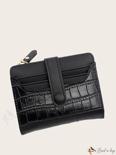 BirdinBag - Zipper PU Womens Wallet: Korean Minimalist Style, Large Capacity with Multi Card Slots Casual Wallet With Zipper Pocket, Versatile Card Holder With Zipper Closure, Casual Coin Purse With Card Slots For Daily Use, Casual Card Holder With Zipper Closure For Daily Use, Casual Bifold Coin Purse, Black Card Holder With Zipper For Daily Use, Black Card Holder With Zipper Closure For Daily Use, Casual Wallets With Large Capacity, Versatile Card Holder With Zipper For Daily Use