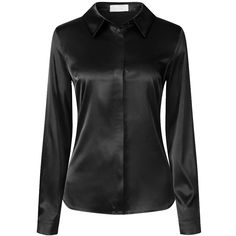 Keep your look professional and stylish in this satin shirt from Hobemty. This satin shirt can be a perfect addition to almost any outfit from formal to daily wear, great for work, meetings, office, work, casual, daily dressing, etc. Pair it with pencil skirts or suit pants for an elegant office look. Comfortable and versatile, this satin shirt can be perfect on its own or as a layer under a blazer. Satin Button Down Shirt, Work Meetings, Lace Blouse Long Sleeve, Elegant Office, Pleated Blouse, Pencil Skirts, Satin Shirt, Long Sleeve Turtleneck, Suit Pants