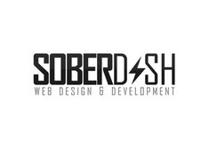 the logo for soberdash web design and development, which has been designed to be