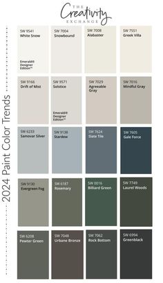 the color scheme for our new paint palettes, which are available in different shades