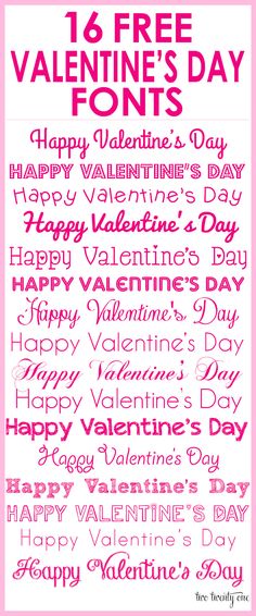 valentine's day poster with the words happy valentine's day written in different languages