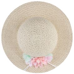 This Elli by Capelli floppy hat gets her attention with floral details. This Elli by Capelli floppy hat gets her attention with floral details. Floppy brim Floral details 7" diameterFABRIC & CARE Paper, polyester Spot clean Imported Size: One Size. Color: Natural. Gender: female. Age Group: kids. Playful Pink Mini Hat For Summer, Casual Mini Hats For Beach In Spring, Casual Mini Hats For Beach Spring Season, Casual Mini Hats For Spring Beach Outings, Pink Mini Hat For Beach Spring Season, Fun Spring Sun Hat With Short Brim, Playful Beach Sun Hat For Spring, Playful Sun Hat For Beach In Spring, Fun Brimmed Sun Hat For Spring