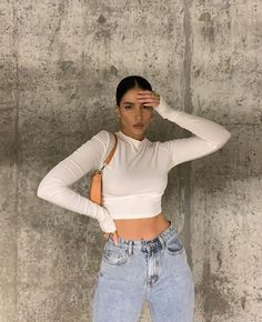 Ivona Zupet, Easy Summer Outfit, Cute Summer Outfit, Outfits Con Jeans, Simple Summer Outfits, Summer Outfit Ideas, Foto Poses, Easy Summer