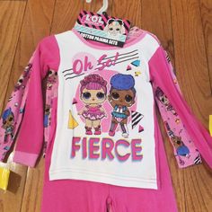 She'll Love Mixing And Matching These L.O.L. Surprise! "Oh So Fierce" Girls' Pajamas. Product Features 4-Piece Set Includes: 2 Tops & 2 Pants Tops: Crewneck, Long Sleeves Pants: Elastic Waistband Fabric & Care Cotton Machine Wash Pink Cotton Character Print Sets, Cute Bedtime Sets With Character Print, Pink Cotton Sets With Character Print, Long Sleeve Loungewear Sets With Character Print, Playful Pink Onesie For Pajama Party, Cute Character Print Loungewear Sets, Long Sleeve Character Print Sets For Sleepovers, Long Sleeve Sets With Character Print For Sleepover, Cute Sleepover Sets With Character Print