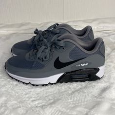 Nike Air Max 90 Golf Shoes Mens Size 5 Grey Cu9978-001 New Without Box Nike Shoes Men, Royal Blue Sneakers, Pink Basketball Shoes, Nike Sb Shoes, Pink Basketball, Royal Blue Shoes, Air Shoes, Mens Trail Running Shoes, All Nike Shoes