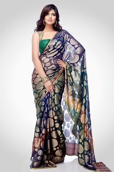 Trending Silk Sarees, Satya Paul Sarees, How To Wear A Sari, Satin Sari, Blouse Designs For Silk Sarees, Sari For Women, Satya Paul, Patiyala Dress, Bollywood Designer Sarees