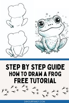 how to draw a frog with step by step instructions for beginners and advanced students