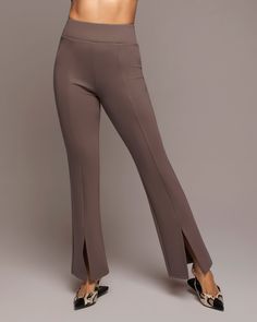 Luna Pant - Deep Taupe Yoga Barre, Golf Dresses, Chic Look, Pocket Leggings, Tennis Dress, Taupe Color, 5 S, After Dark, Soft Hand