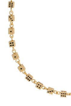 Lucky Necklace 14K Gold Filled with Enamel – Fashion Brand Company Penelope Gazin, Dice Necklace, Dice Jewelry, Lucky Necklace, You're Worth It, Roll The Dice, Take A Chance, Jewelry Tags, Gold Plated Jewelry