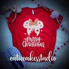 Disneyland Christmas Outfit, Disneyland Christmas, Disney Christmas Shirts, Disney World Christmas, Very Merry Christmas Party, Disneyland Shirts, Womens Disney Shirts, Disney World Shirts, Rose Party