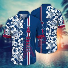 MLB Los Angeles Angels Hawaiian Shirt Swing Into Summer For Sports Fans  It’s the perfect combination of Hawaiian style and MLB fandom. These unique MLB Hawaiian shirts are a must-have for football enthusiasts. Show your team spirit in a fun and tropical way by the beauty of Hawaii. Made from high-quality materials, they provide comfort and breathability, keeping you cool during game days or outdoor activities. Stand out from the crowd and show your love for both football and tropical vibes Flower Hawaii, Hawaiian Outfit, Los Angeles Angels, Hawaiian Style, Aloha Shirt, Hawaii Shirt, Tropical Vibes, Hawaiian Shirts, New Wardrobe