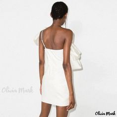 Olivia Mark - White Short Off-Shoulder Pleated Stylish Cocktail Party Evening Performance Dress Skirt Wedding Dress, Performance Dresses, Wedding Dress Styles, White Short, Dress Styles, Olivia Mark, A Line Skirt, Shoulder Sleeve, Cocktail Party