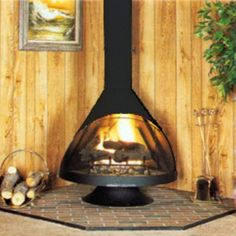 Malm 38” Matte Black Zircon Freestanding Wood Burning Fireplace Retro Fireplace, Mid Century Fireplace, Malm Fireplace, Standing Fireplace, Fireplace Doors, Smokey Mountain, Freestanding Fireplace, Retro Renovation, Custom Fireplace