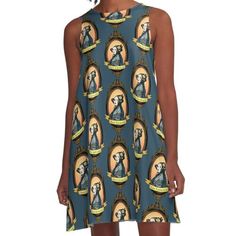 Loose-fit, mid-length sleeveless dress with silky handfeel. Printed on both sides. Machine washable. Size range XS-2XL. Ada Lovelace, Dress For Sale, Both Sides, Mid Length, Dresses For Sale, A Line Dress, Sleeveless Dress, A Line, Loose Fitting