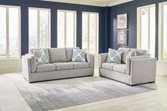 Evansley Sofa and Loveseat - Ornate Home Teen Headboard, Teen Bedroom Sets, Breeze Color, Sofa And Loveseat, Kids Loft Beds, Bolster Pillows, Sofa And Loveseat Set, Teen Furniture, Sofa Loveseat