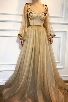 Shiny Prom Dresses, Long Sleeve Prom Dresses, Sleeve Prom Dresses, Formal Party Dresses, Formal Ball Gown, Prom Dresses With Pockets, Simple Prom Dress, Formal Party Dress