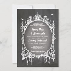 a black and white wedding card with the words, thank you for attending our engagement party