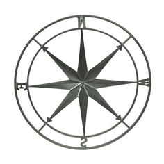 a metal compass on a white background with clippings to show the center point