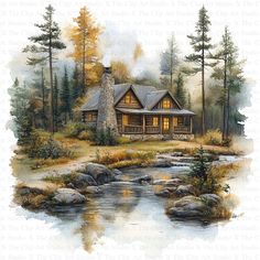 Stream Cabin Clipart | 10 High Quality JPGs | Digital Download | Card Making | Mixed Media | Digital Paper Craft | Scrapbooking | Clip Art 🎉 Free Commercial License Included! 🌟 Key Features: Size: 5000 x 5000 pixels Quality: 300 DPI resolution Ideal for crafting mouse mats, wall art, mugs, t-shirts, cushions, cardmaking, scrapbooking, paper crafts, stationery, and mixed-media projects. 🖌️ Artistic Craftsmanship: Each image is thoughtfully designed, blending traditional drawing techniques with digital art and advanced AI algorithms. Starting from a sketch, every piece is digitally refined to deliver outstanding quality and clarity. 🌈 Wide Range of Applications: These vibrant JPGs are perfect for all your creative projects! Whether you're an experienced artist or just starting out, our i Cabin Art, Mixed Media Projects, Free Clip Art, Cabins In The Woods, Drawing Techniques, Us Images, Transparent Background, White Background, Digital Paper