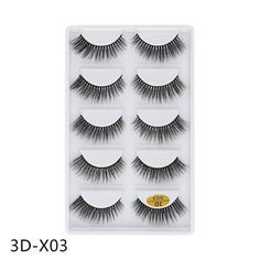 False Eyelashes Style: Natural Long Manufacturing Process: Hand Made Model Number:3D-X01-3D-X09 False Eyelashes Terrier: Clear Band Quantity:5pairs/box Style:9 Styles SIze:9.1*1*14.9cm Feature: reusable, soft,slight, naturally curled, cute,thin, natural looking ,Manga-Style Look Comment: 1. Manual measurement tolerance is 2-5g. Please don't mind your substitutes. 2. Due to different monitors, the picture may not match the actual color of the product. thank you very much! 3. SKU color is the colo Eyelashes Natural, Manga Style, Makeup Palette, Manufacturing Process, False Eyelashes, Eyelashes, Beauty Makeup, Makeup, Hair