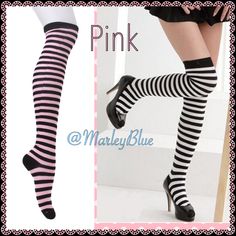 Awesome Cotton Blend Boot Sock. This Listing Is Pink And Black. Measures About 18 Inches Long Unstretched On Leg Portion. Thinner Sock So Not Too Bulky With Boots Or Over Jeans. Has Stretch To It. $10 Each. 3 Color Stripes Available. Fitted Pink Knee-high Socks For Winter, Fitted Pink Knee-high Winter Socks, Pink Socks For Stocking Stuffers, Trendy Stretch Pink Socks, Trendy Pink Stretch Socks, Pink Fitted Knee-high Stockings, Fitted Pink Knee-high Stockings, Cute Black Stretch Socks, Pink Knee-high Socks As Stocking Stuffer For Winter