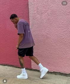 Athletic Street Style, Oversized Outfit Men, Street Style Male, Crew Socks Outfit, Mens Shorts Outfits, Always Late, Streetwear Inspo, Things Take Time, Mens Casual Outfits Summer