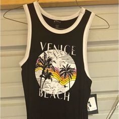 This Shirt Is Brand New Black Printed T-shirt For Vacation, Summer Sleeveless T-shirt For Vacation, Sleeveless Summer Vacation T-shirt, Sleeveless Letter Print T-shirt For Beach, Trendy Sleeveless Beach T-shirt, Casual Black Printed Tank Top, Casual Sleeveless Tops For Vacation, Black Printed Summer T-shirt, Printed Sleeveless Top For Vacation