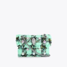 Designer Shoes & Accessories For Men & Women | Kurt Geiger Green Tweed, Iridescent Crystal, Silver Eagles, Pretty Bags, Marc Jacobs Bag